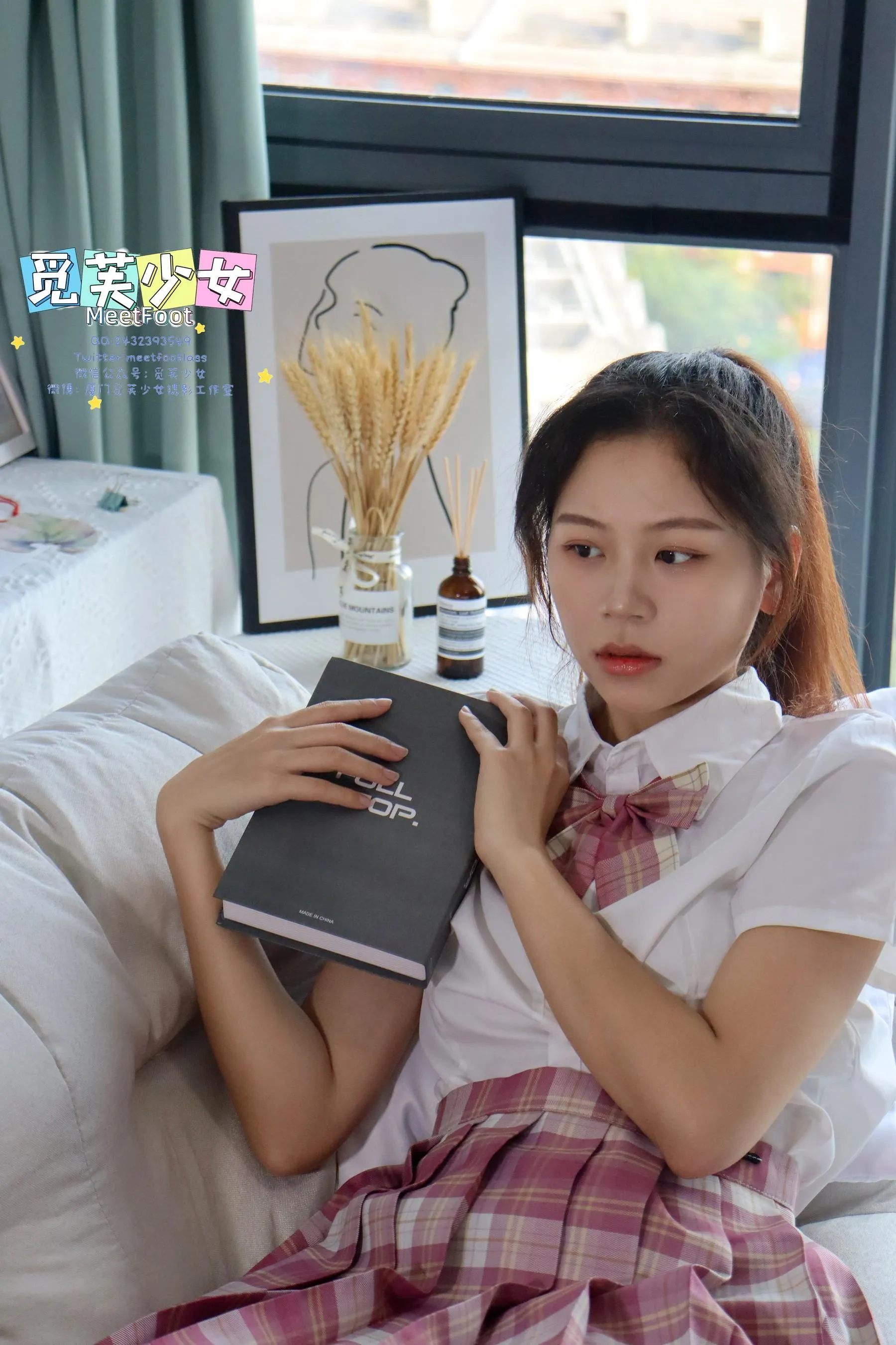 [觅芙少女]NO.006 初夏微风中扬起的马尾，是青春里最美的记忆 [133P]插图7